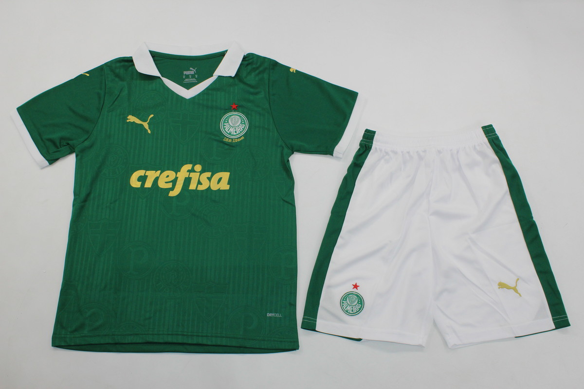 Kids-Palmeiras 24/25 Home Soccer Jersey